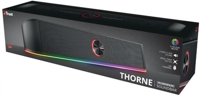 Акустична система (Звукова панель) GXT 619 Thorne RGB Illuminated Soundbar BLACK