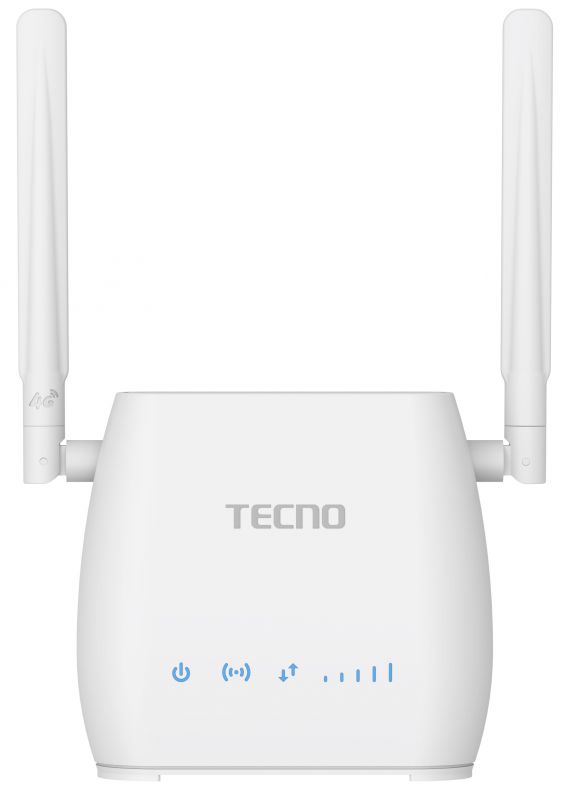Маршрутизатор TECNO TR210 4G LTE, Wi-Fi4, 1x3FF SIM, 1xFE LAN, 1xUSB 2.0, 2000mAh bat.