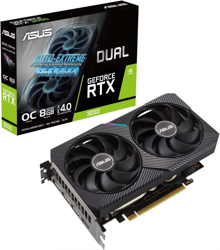 Відеокарта ASUS GeForce RTX 3050 8GB GDDR6 DUAL OC DUAL-RTX3050-O8G