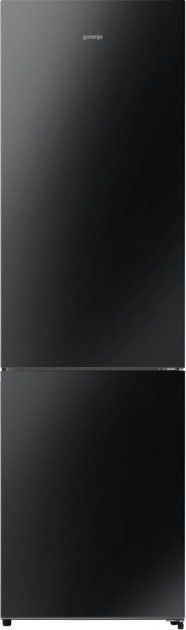 Холодильник Gorenje NRK620EABG4 з нижн. мороз. камерою,200х60х60см, 2 дв., Х- 238л, М- 98л, A++, NoFrost Plus, Fresh zone, дисплей,чорне скло