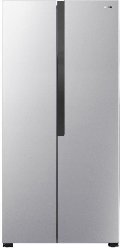 Холодильник SBS Gorenje NRS8182KX, 178x83x62см, 2 дв., Х- 364л, М- 164л, A++, NF,  Інвертор, Дисплей, Сірий