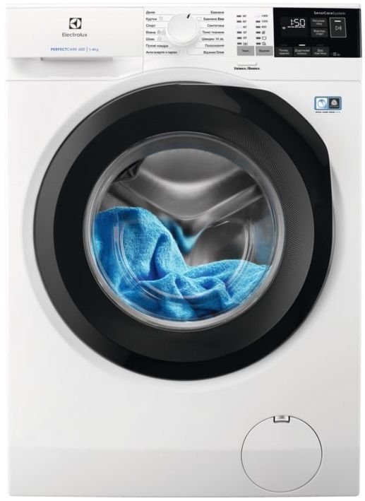 Пральна машина Electrolux фронтальна, 8кг, 1400, A+++, 55см, дисплей, білий