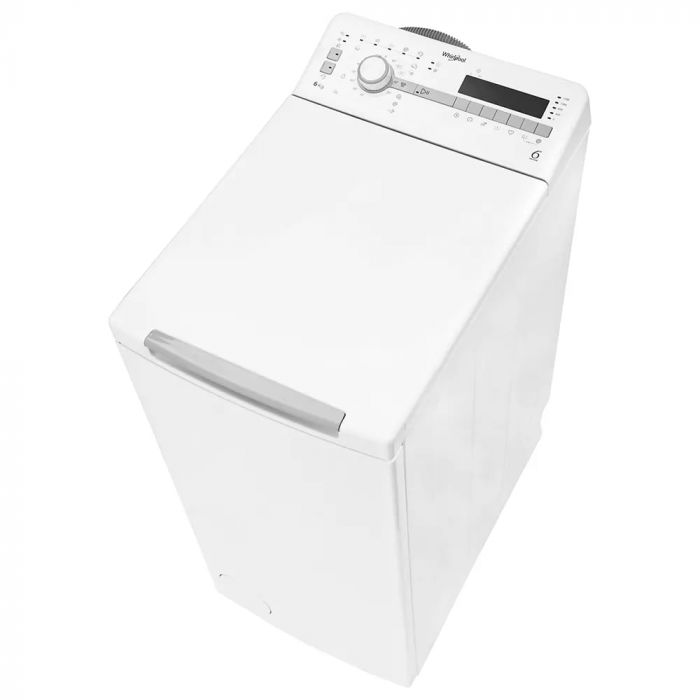 Пральна машина з верт. завант. Whirlpool TDLR60210UA, 6кг, 1200, A+++, 40см, Білий