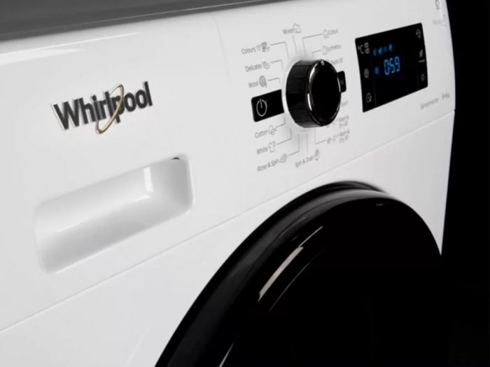 Прально-сушильна машина Whirlpool фронтальна, 8(6)кг, 1400, A, 60см, дисплей, пара, інвертор, білий