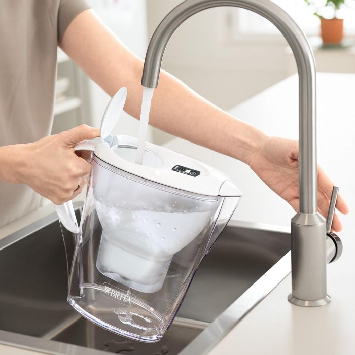 Фільтр-глечик Brita Marella XL Memo + 3 картриджа 3.5 л (2.2 л очищеної води), білий