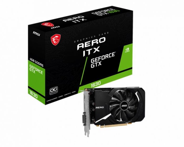 Відеокарта MSI GeForce GTX 1630 4GB GDDR6 AERO ITX OC