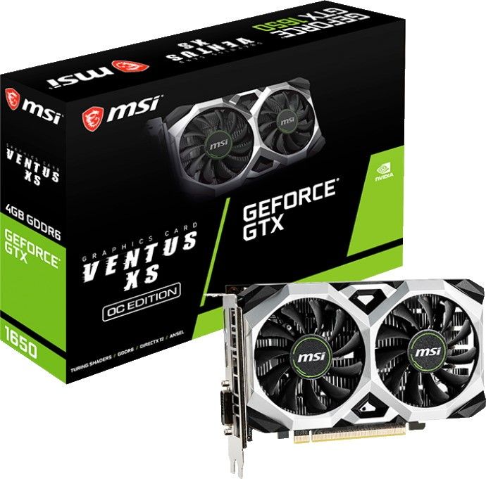 Відеокарта MSI GeForce GTX 1650 4GB GDDR6 D6 VENTUS XS OC