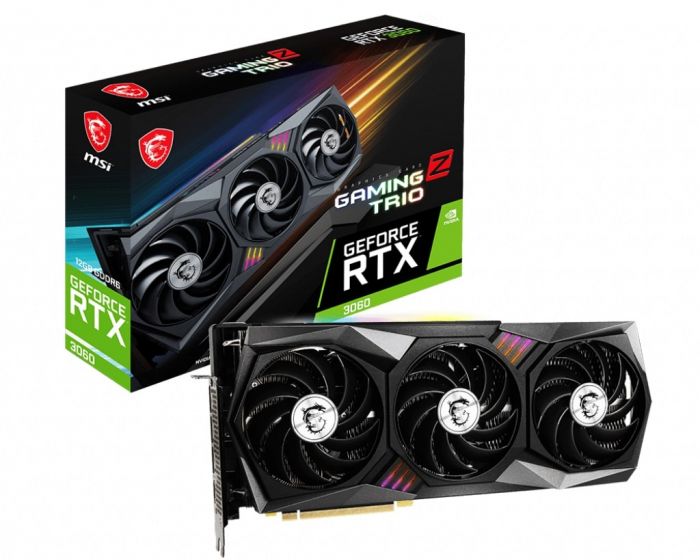 Відеокарта MSI GeForce RTX 3060 12GB GDDR6 GAMING Z TRIO