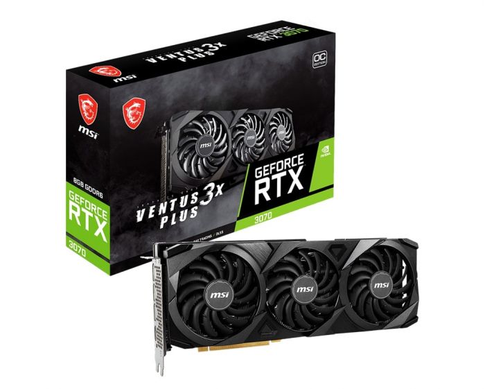 Відеокарта MSI GeForce RTX 3070 8GB GDDR6 VENTUS 3X PLUS OC LHR