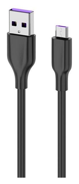 Кабель 2E USB-A - microUSB, Glow, 1m, black