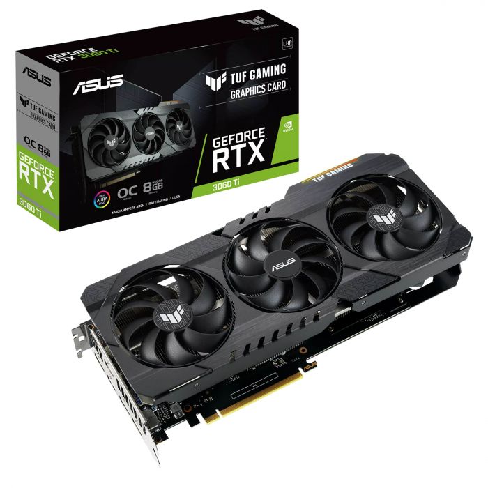 Відеокарта ASUS GeForce RTX 3060 Ti 8GB GDDR6 TUF GAMING OC V2 LHR TUF-RTX3060TI-O8G-V2-GAMING