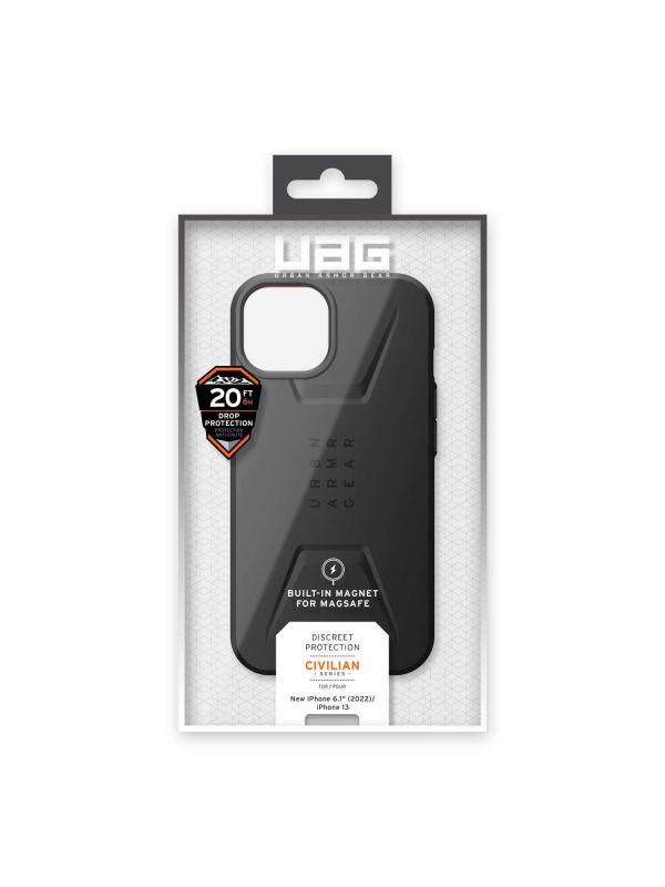 Чохол UAG для Apple iPhone 14 Civilian Magsafe, Black