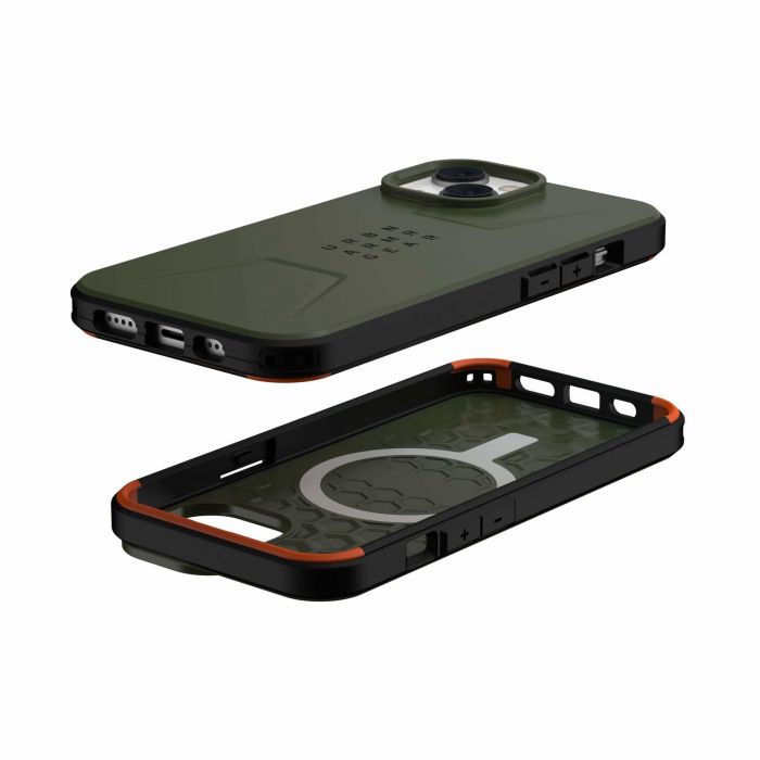 Чохол UAG для Apple iPhone 14 Civilian Magsafe, Olive