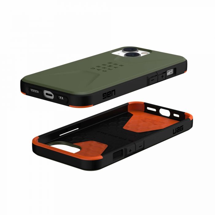 Чохол UAG для Apple iPhone 14 Civilian, Olive