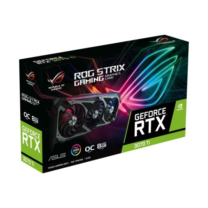 Відеокарта ASUS GeForce RTX 3070 Ti 8GB GDDR6 STRIX GAMING OC LHR ROG-STRIX-RTX3070TI-O8G-GAMING