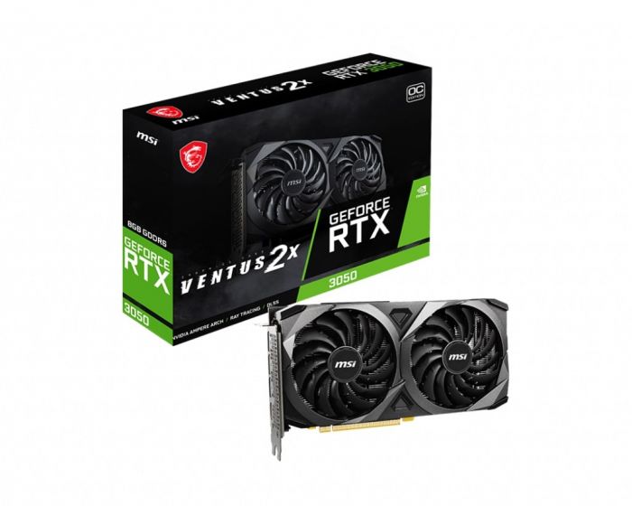 Вiдеокарта MSI GeForce RTX 3050 8GB GDDR6 VENTUS 2X