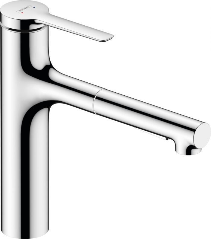 Змішувач для кухні Hansgrohe Zesis M33, довж.виливу - 231мм, витяжний, 1важіль, KM160sBoxlite, хром