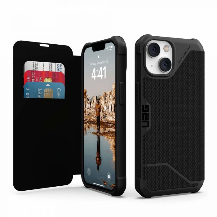 Чохол UAG для Apple iPhone 14 Metropolis, Kevlar Black