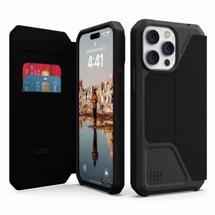 Чохол UAG для Apple iPhone 14 Pro Max Metropolis, Kevlar Black