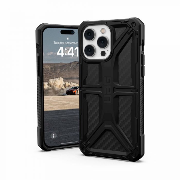 Чохол UAG для Apple iPhone 14 Pro Max Monarch, Carbon Fiber