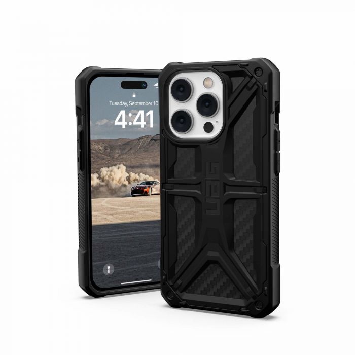 Чохол UAG для Apple iPhone 14 Pro Monarch, Carbon Fiber