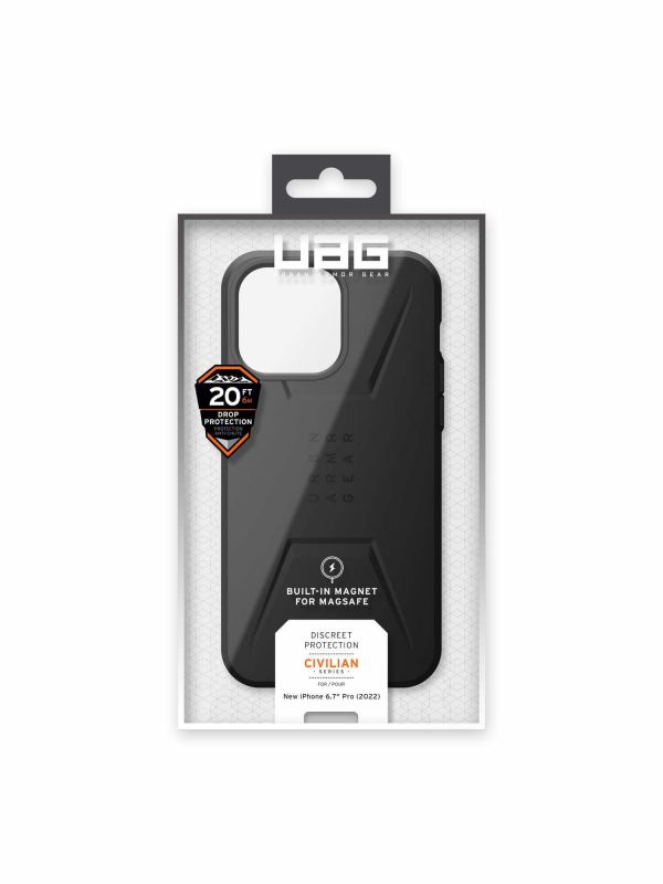 Чохол UAG для Apple iPhone 14 Pro Max Civilian Magsafe, Black