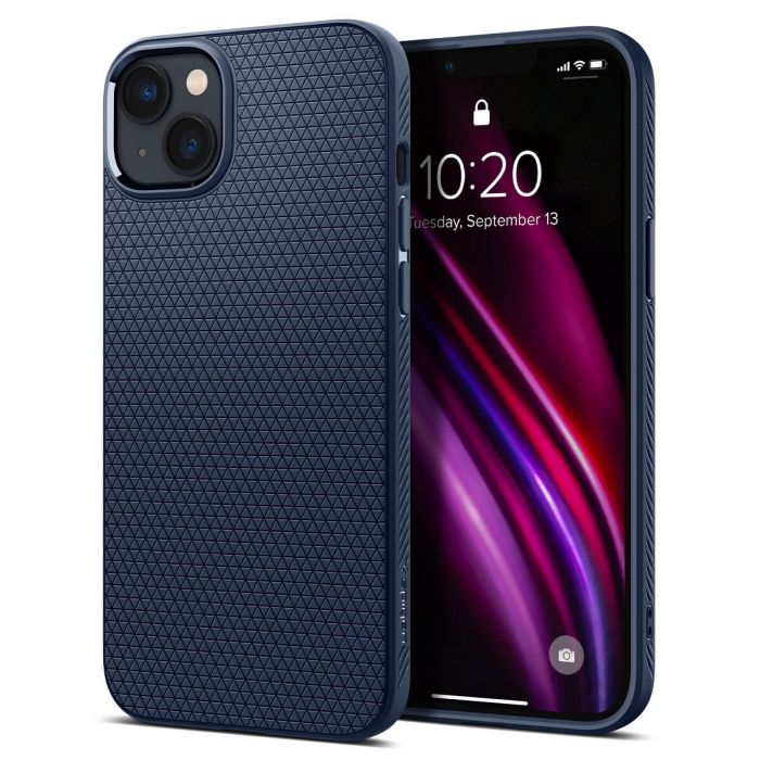 Чохол Spigen для Apple iPhone 14 Liquid Air, Navy Blue