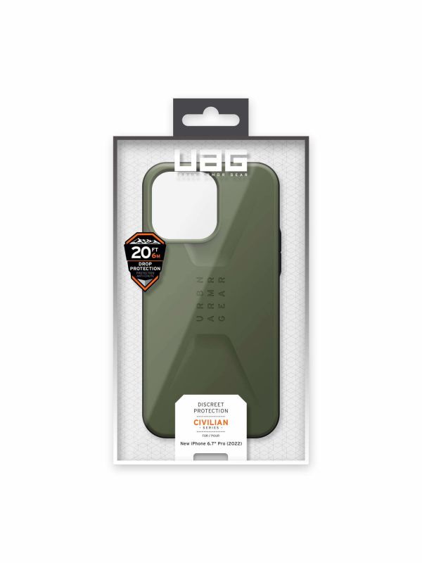 Чохол UAG для Apple iPhone 14 Pro Max Civilian, Olive