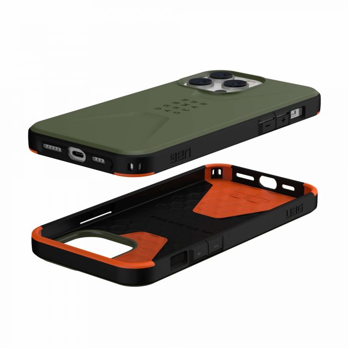 Чохол UAG для Apple iPhone 14 Pro Max Civilian, Olive