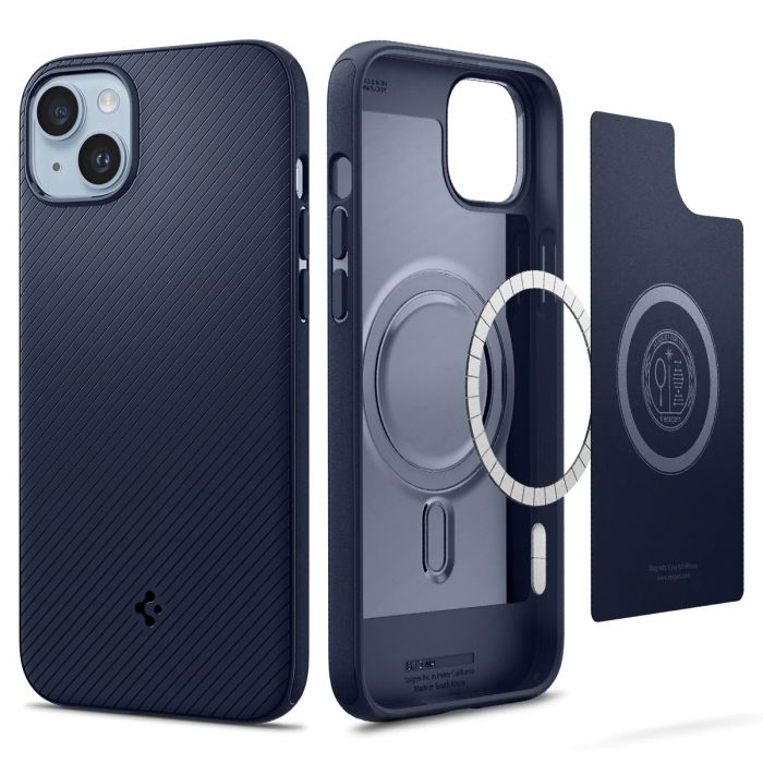 Чохол Spigen для Apple Iphone 14 Mag Armor MagFit, Navy Blue