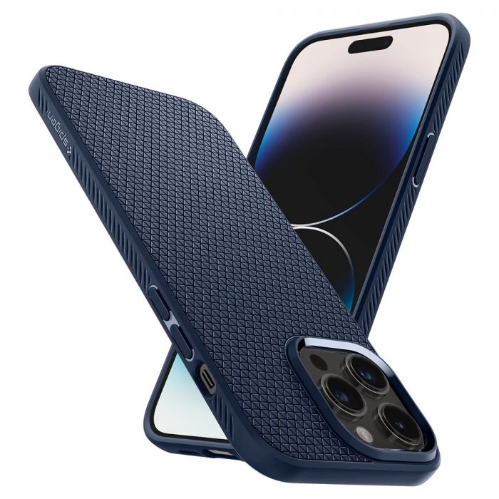 Чохол Spigen для Apple Iphone 14 Pro Max Liquid Air, Navy Blue