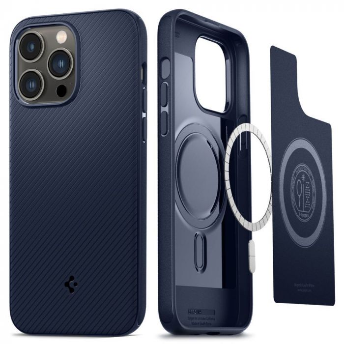 Чохол Spigen для Apple Iphone 14 Pro Max Mag Armor MagFit, Navy Blue