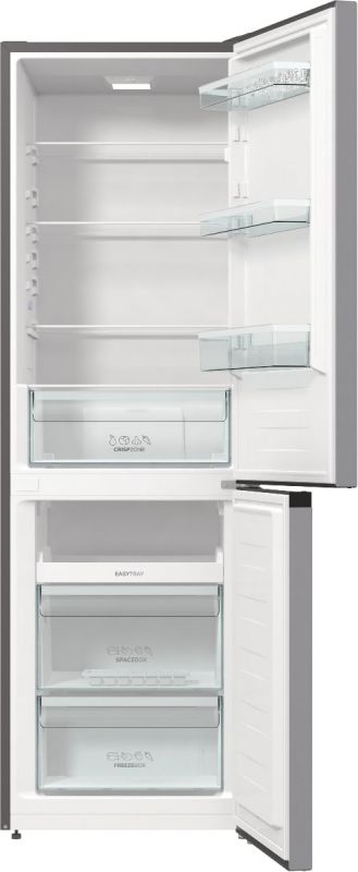 Холодильник з нижн. мороз. камерою Gorenje RK6192PS4, 185х60х60см, 2 двері, 208(112)л, А++, механіч.  упр. , Зона св-ті, Сріблястий