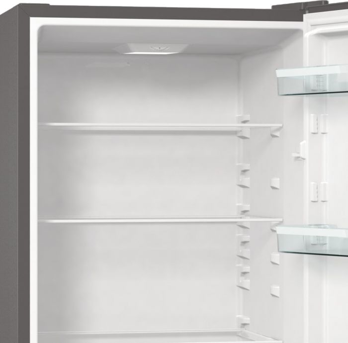 Холодильник з нижн. мороз. камерою Gorenje RK62EXL4, 185х60х60см, 2 двері, 208(112)л, А++, механіч.  упр. , Зона св-ті, Нерж