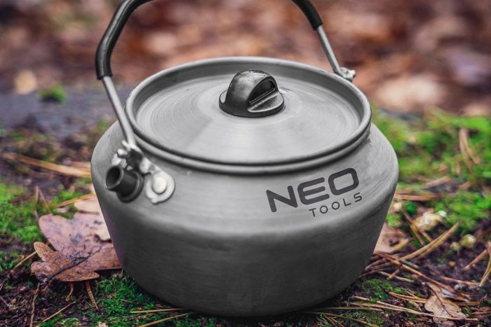 Чайник туристичний NEO, 0.8 л, анодований алюміній, складана ручка, сертифікат LFGB, чохол, 0.19кг