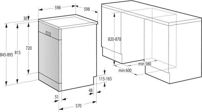 Посудомийна машина Gorenje GS620E10S, 14компл., A++, 60см, дисплей, 3 кошика, AquaStop, сірий