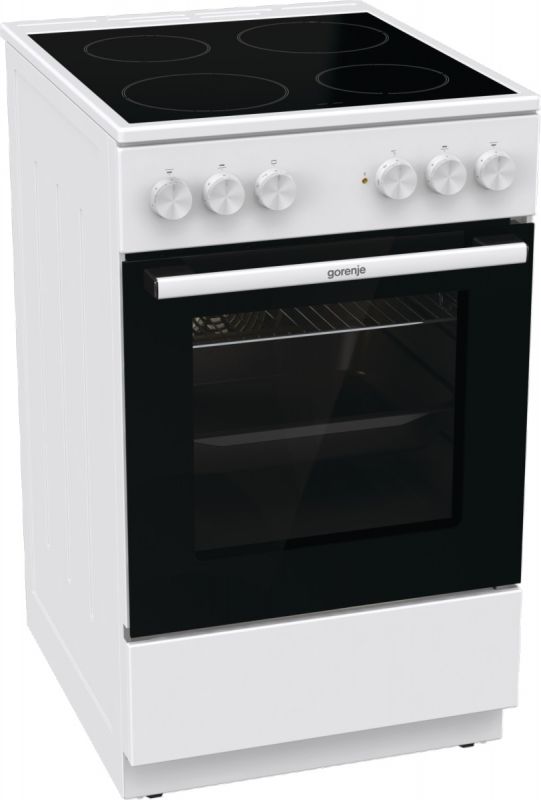 Плита Gorenje GEC5A41WG електрична склокерамічна, 62л, 50x60см, білий