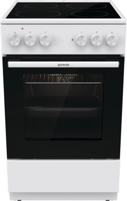 Плита Gorenje GEC5A41WG електрична склокерамічна, 62л, 50x60см, білий