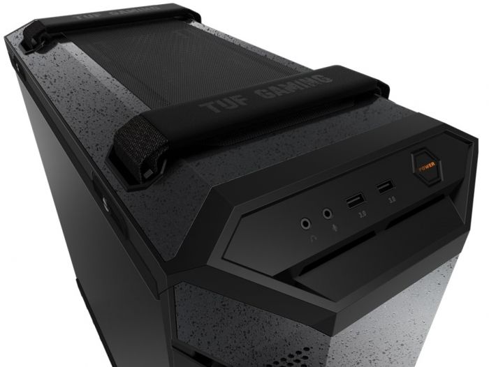 Корпус ASUS TUF Gaming GT501, без БП, 2xUSB3.1, 3x120мм RGB Fans, 1x140мм, Tempered Glass side, EATX, чорний