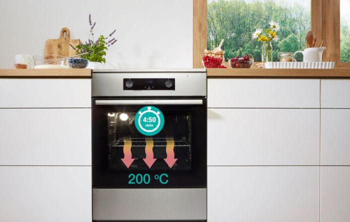 Плита Gorenje GEIT5C61XPG електрична індукційна, 70л, 50x60см, дисплей, сенсорне упр, нерж