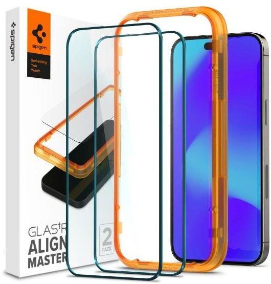 Захисне скло Spigen для Apple Iphone 14 Pro Glas tR Align Master FC (2 Pack), Black