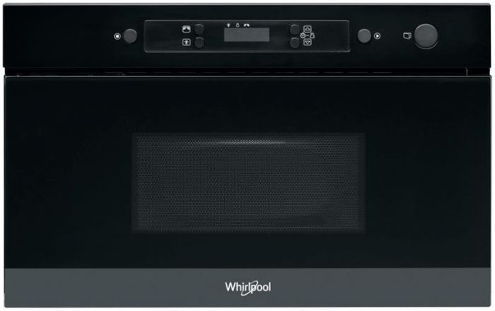 Мікрохвильова піч Whirlpool вбудовувана, 22л, електронне упр., 750Вт, дисплей, чорний