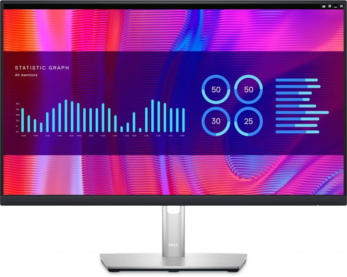 Монітор LCD 23.8" DELL P2423DE HDMI, DP, USB-C, RJ-45, IPS, 2560x1440, 99%sRGB, Pivot