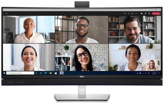 Монiтор LCD 34" DELL C3422WE HDMI, DP, USB-C, MM, RJ-45, IPS, 3440x1440, CURVED, HAS, Cam