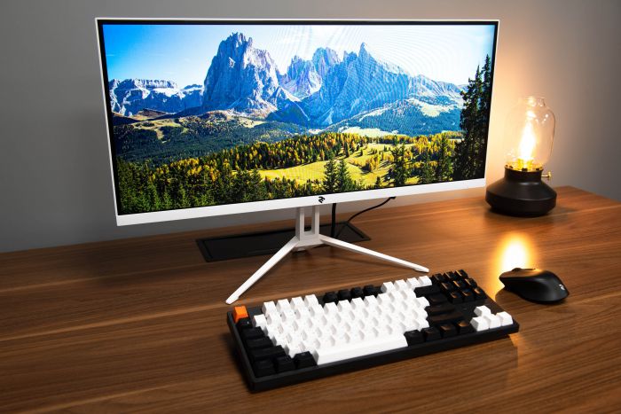 Монітор LCD 25.7" 2E D2621W D-Sub, DVI, HDMI, DP, Audio, IPS, 2560x1080, 75Hz, FreeSync, White