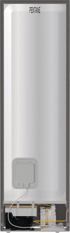 Холодильник з нижн. мороз. камерою Gorenje NRK62DAXL4, Висота - 200см, Глибина-66 см,  255(106)л, А+++, NF, Дисплей, 13 кг/24 г, Інвертор, матовий нерж.