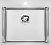 Мийка кухонна Deante Olfato, нерж.сталь, квадрат, без крила, 550х505х200мм, чаша - 1, універсальна, нерж