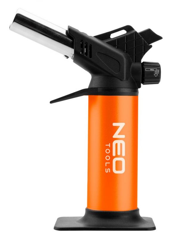 Паяльник газовий Neo Tools, п’єзозапалювання, 1200°C, об’єм 12.6г, 0.286кг