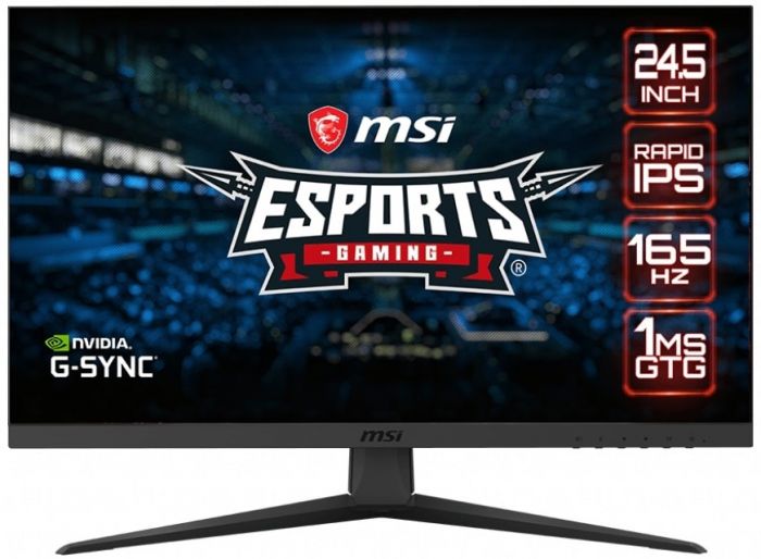 Монітор LCD 24.5" MSI Optix G251F, HDMI, DP, 2xUSB, Audio, IPS, 165Hz, 1ms, 108%sRGB, G-SYNC, HDR400