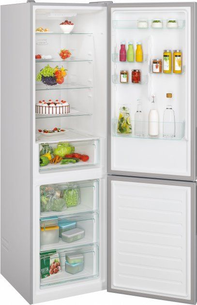 Холодильник Candy з нижн. мороз., 200x66х60, холод.відд.-224л, мороз.відд.-109л, 2дв., А++, NF, зона св-ті, сріблястий